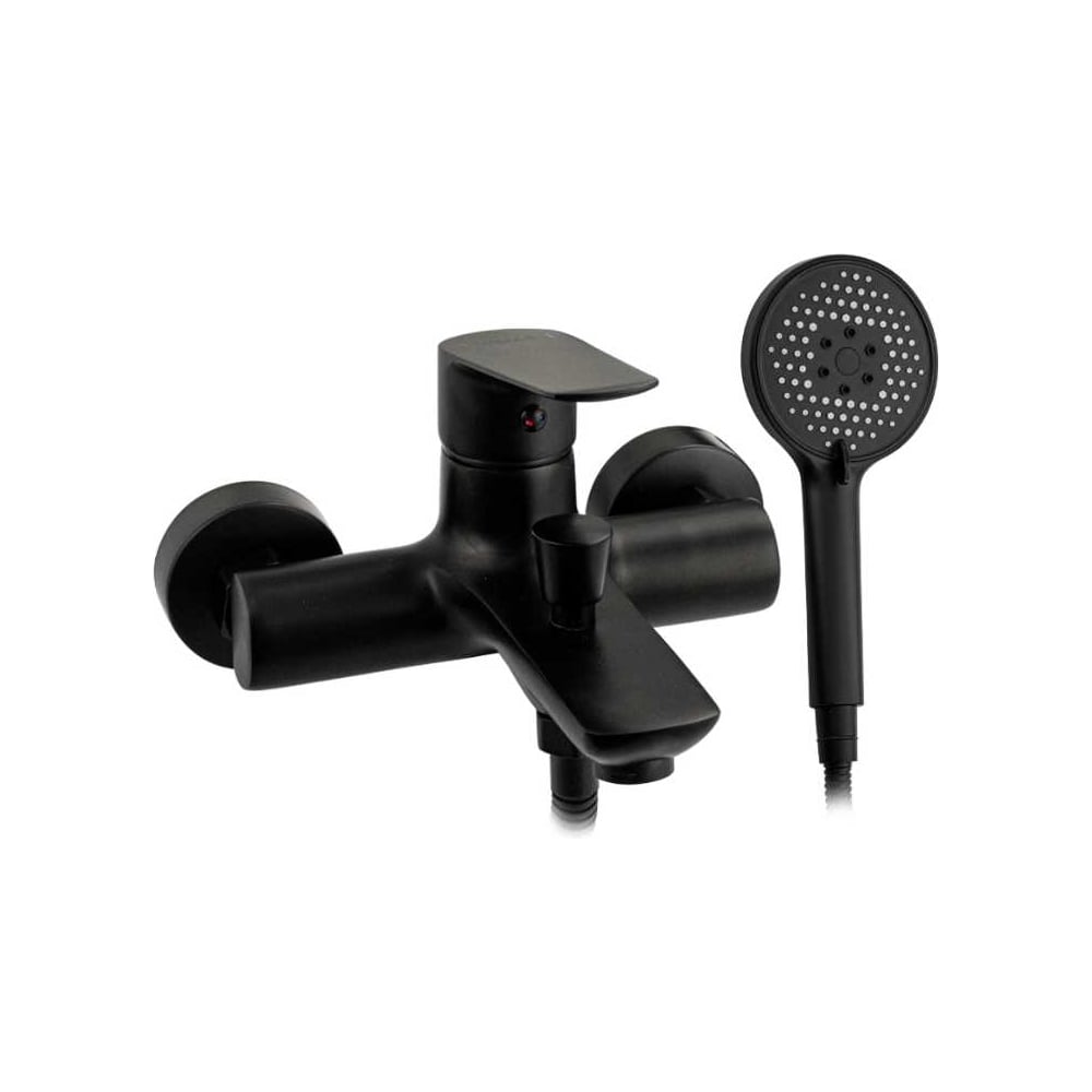 Изображение товара Смеситель в ванную САНАКС чёрного цвета, серия МАГНУС шаровый, короткий излив 8710