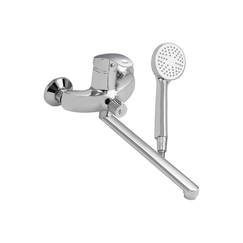 Изображение товара Смеситель в ванную САНАКC серия МайФайр длинный излив, шаровый, с дивертором на корпусе 87118