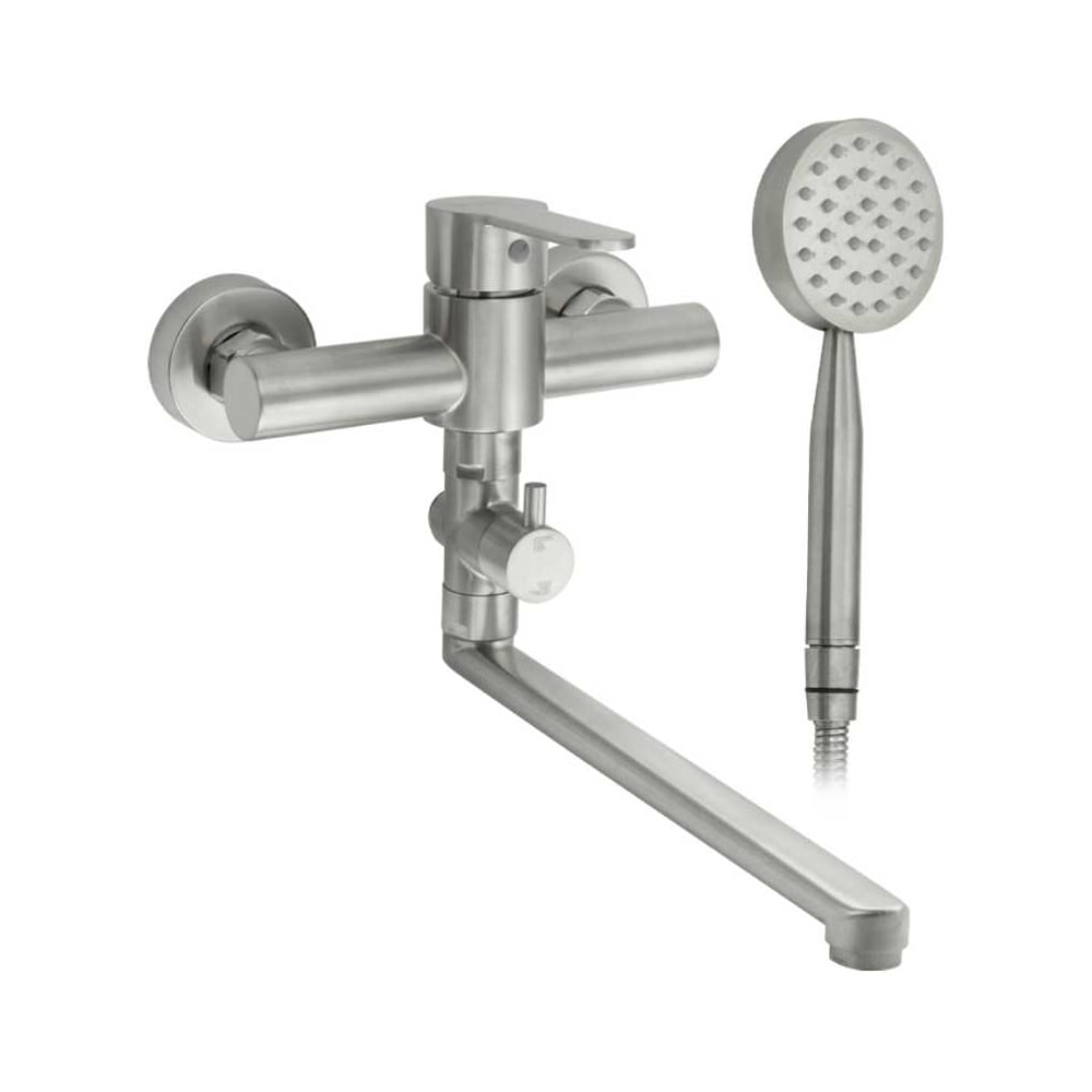 Изображение товара Смеситель в ванную САНАКC серия МАГНУС длинный излив, шаровый, из нержавеющей стали марки 304 9228