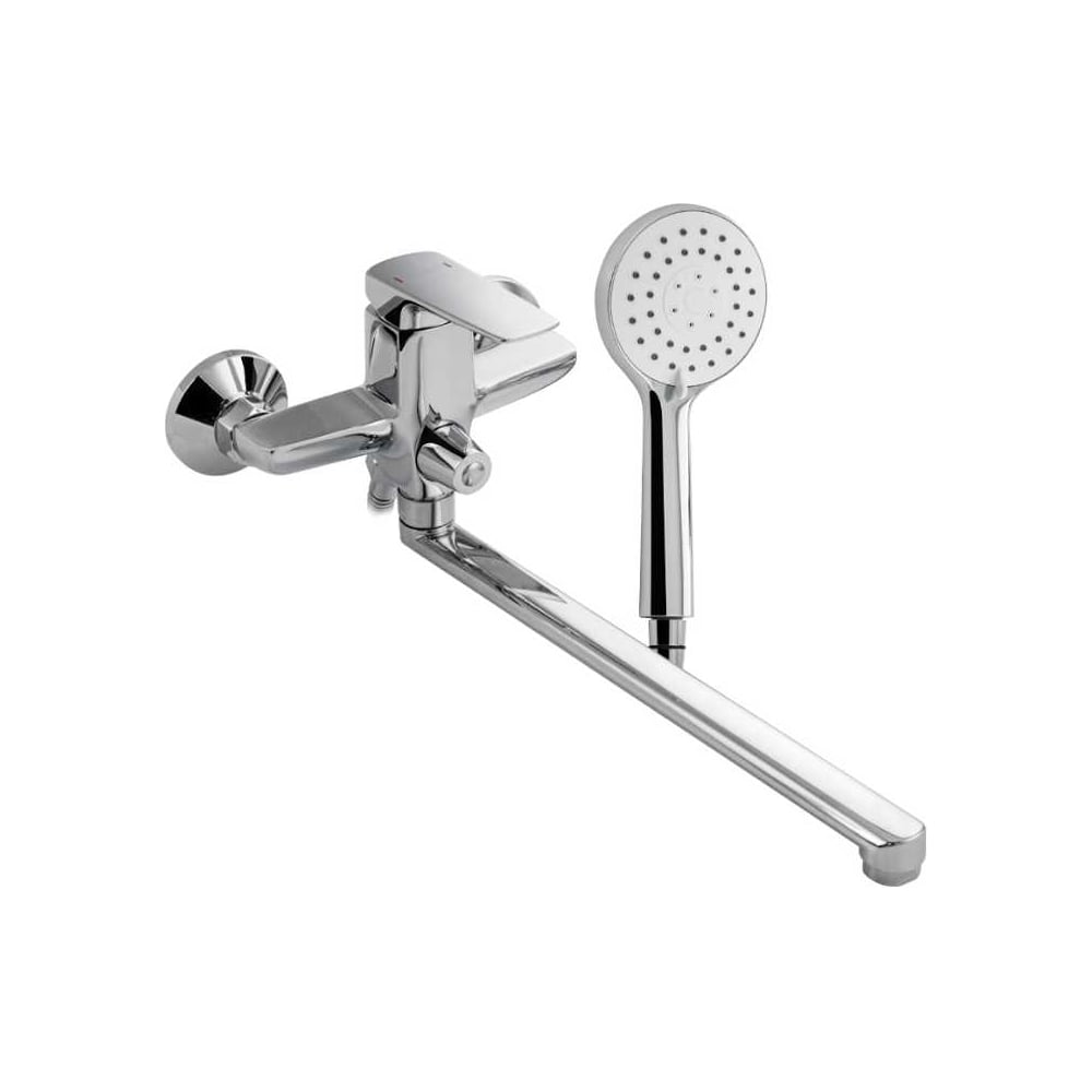 Изображение товара Смеситель в ванную САНАКC серия МАГНУС длинный излив, с дивертором на корпусе 8570