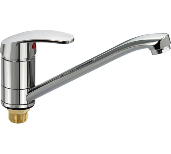 Изображение товара Смеситель для кухни САНАКС шаровый, поворотный корпус, излив 25 см, цвет хром 13071