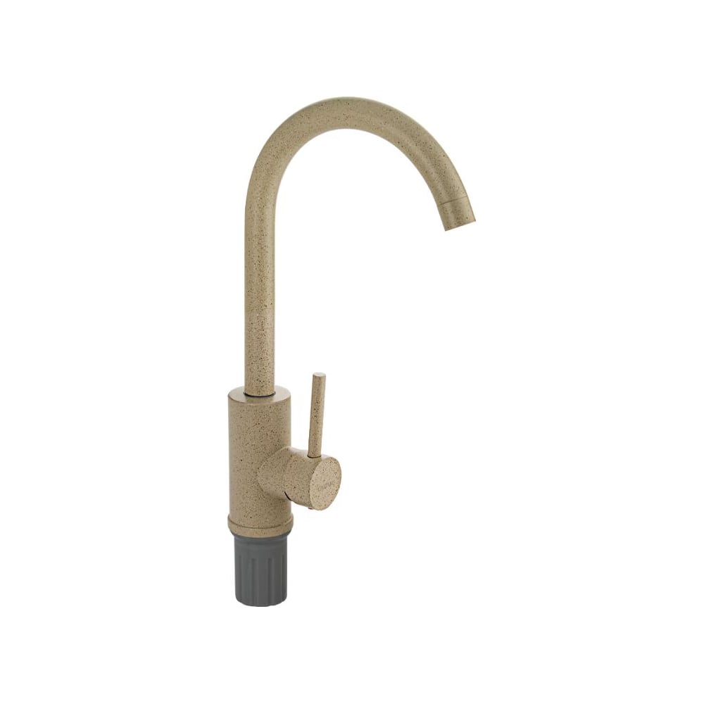 Изображение товара Смеситель для кухни САНАКС шаровый, С - образный излив, цвет бежевый камень 13092
