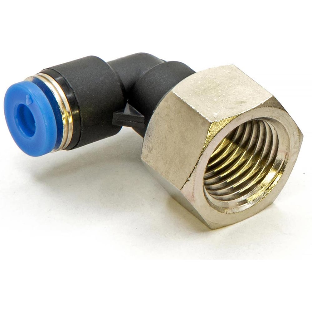 Изображение товара Пневмофитинг цанговый L-образный с внутренней резьбой HIMPT 10 шт PLF 4-02 (R1/4) 00-00026573