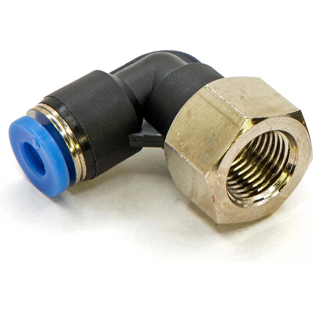 Изображение товара Пневмофитинг цанговый L-образный с внутренней резьбой HIMPT 10 шт PLF 4-01 (R1/8) 00-00026572