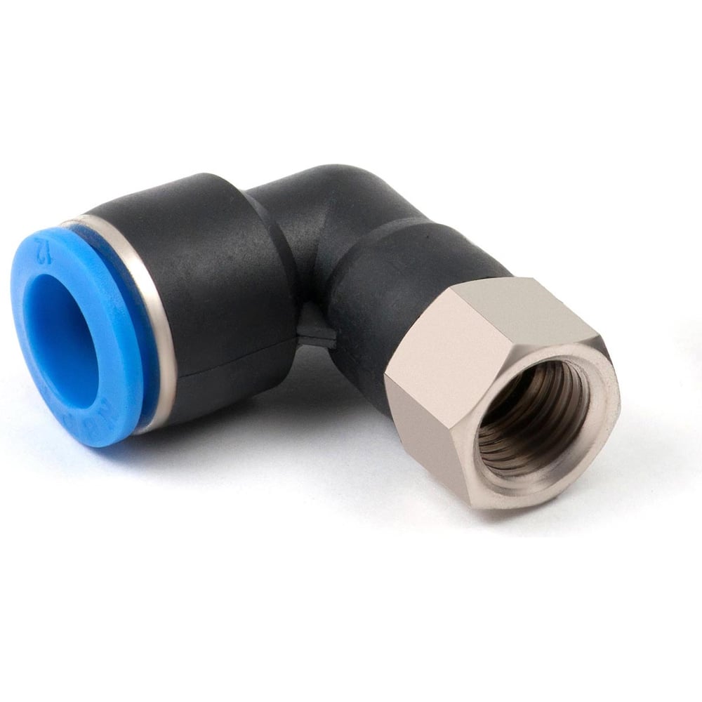 Изображение товара Пневмофитинг цанговый PLF 12-02 90° с внутренней резьбой