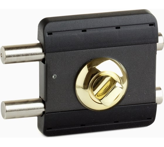 Изображение товара Накладной замок Поливектор "Барьер-Каре" с лицевой пластиной золото, длина ключа 80 мм 2434