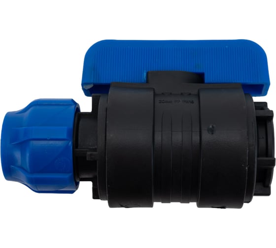 Изображение товара Шаровой кран Valfex ПНД компрессионный цанга - внутренняя резьба, разборный 20x1/2" 1210012520012