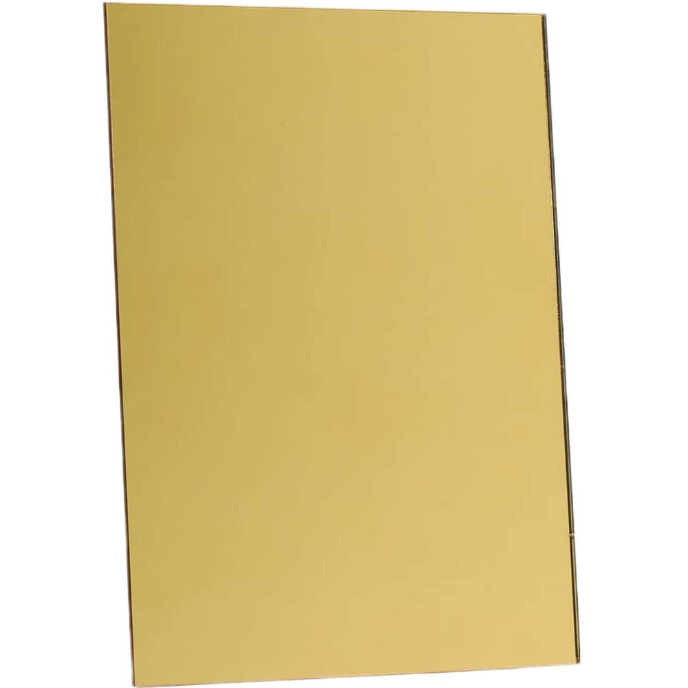 Изображение товара Зеркальный пластик Papa Plastic ZERK-Z-40-30-2 40x30 см, золотой, 2 мм