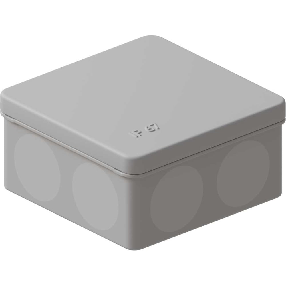 Изображение товара Коробка распределительная огнестойкая (HF) двухкомпонентная Система КМ FIREFORT КРОПС-P1, IP67, 100х100х50 мм, для кабелей до 4 мм2, 6 клемм KR0222 FRJB2-KM-P1-4-06-КРОПС-IP67