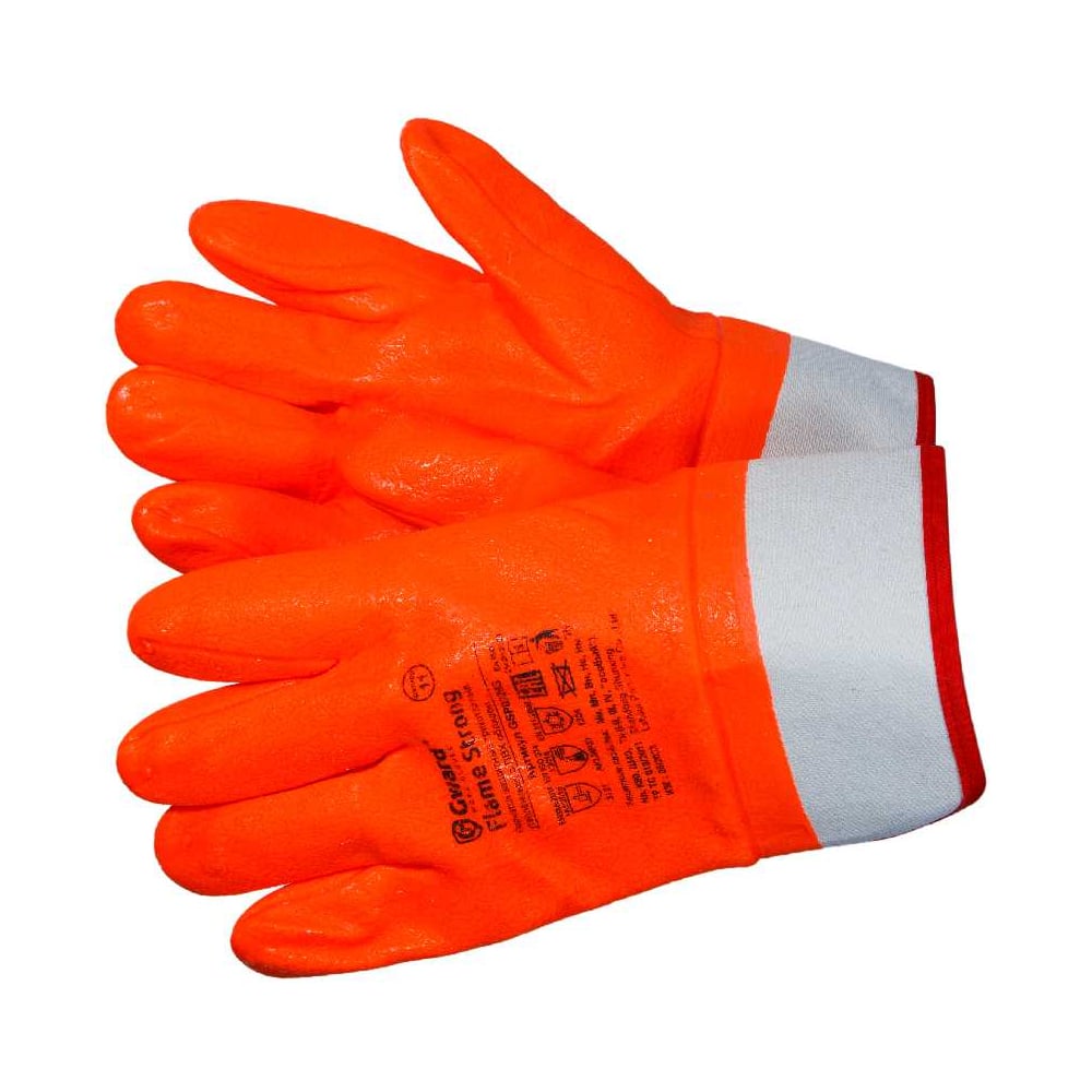 Изображение товара Перчатки ПВХ утепленные GWARD Flame Strong индивидуальная упаковка 1 пара (размер 11 (XXL)) GSP0228S/XXL1