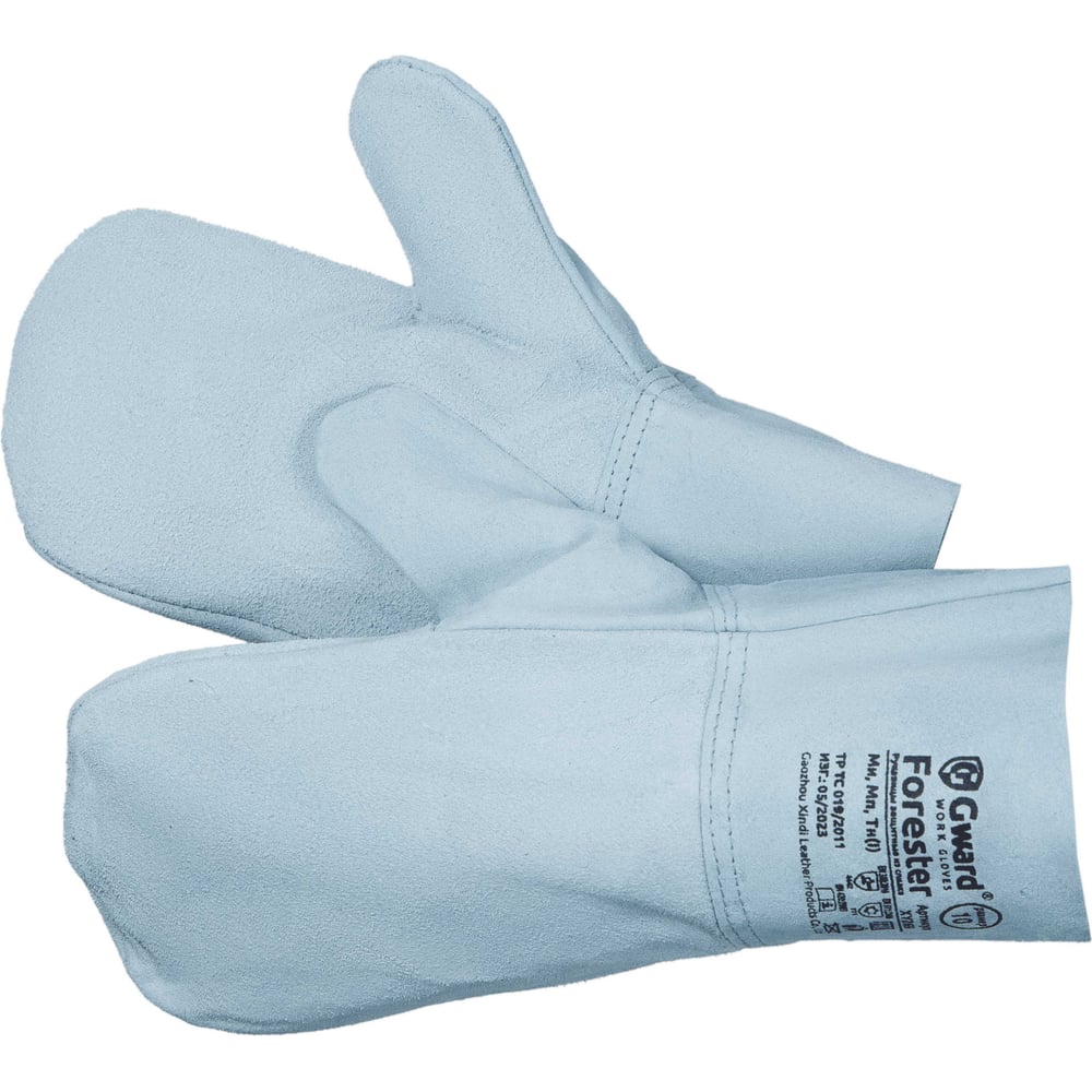 Изображение товара Перчатки спилковые GWARD Forester индивидуальная упаковка 2 пары (размер 10 (XL)) XY269/XL2)