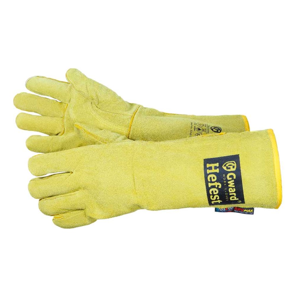 Изображение товара Краги спилковые GWARD Hefest индивидуальная упаковка 1 пара (размер 11 (XXL)) XY400/XXL1