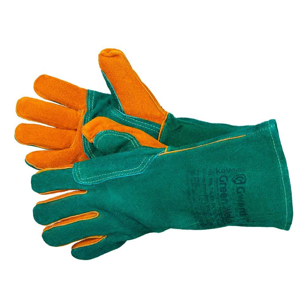 Изображение товара Краги спилковые GWARD Green Welder индивидуальная упаковка 1 пара (размер 11 (XXL)) XY239/XXL1