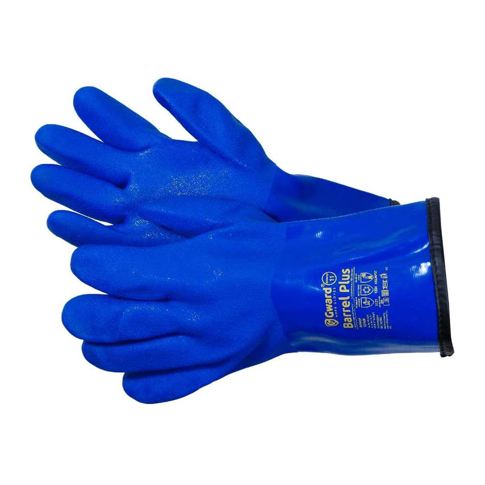 Изображение товара Перчатки ПВХ утепленные GWARD Barrel Plus индивидуальная упаковка 1 пара (размер 11 (XXL)) GSP608/XXL1