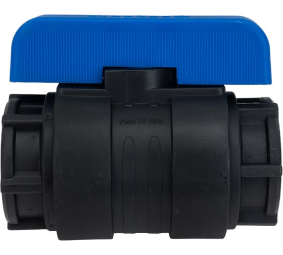 Изображение товара Компрессионный шаровой кран VALFEX ПНД ВН/ВН резьба разборный 1"-1" Ду20 1210120100100