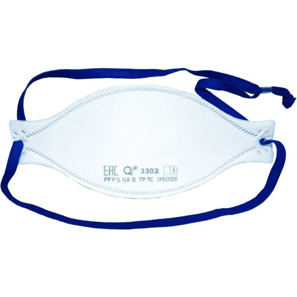 Изображение товара Полумаска фильтрующая О2 3302 FFP2 NRD без клапана выдоха, 10 шт. в упаковке 3302-10
