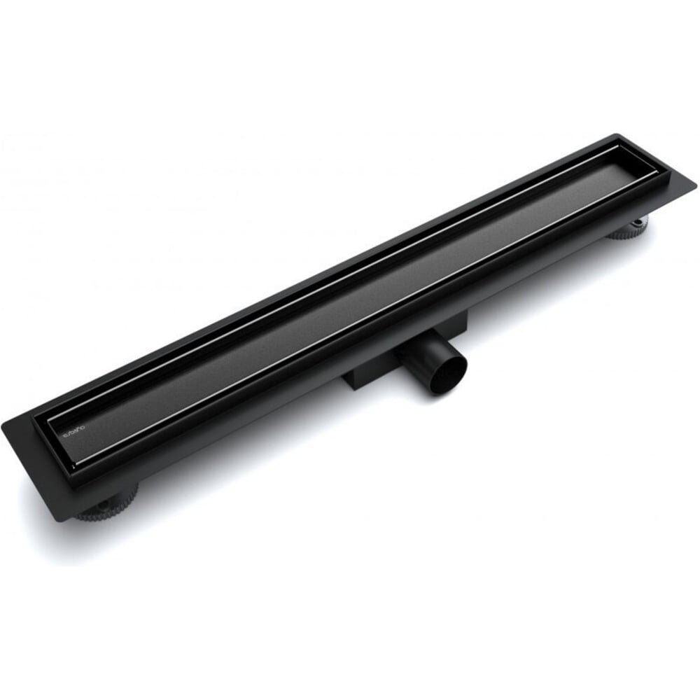 Изображение товара Желоб душевой Esbano Meta решетка TILE длина 80 см матовый черный ESTRMETTILE80MB