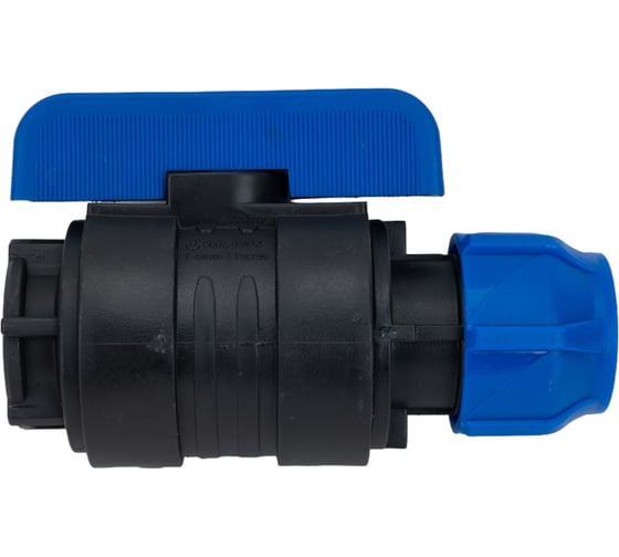 Изображение товара Шаровой кран VALFEX ПНД компрессионный цанга - внутренняя резьба, разборный 25x3/4" 1210012525034