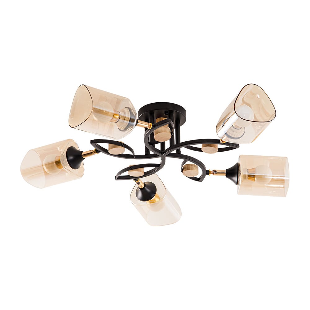 Изображение товара Потолочная люстра ARTE LAMP GLAMORE A5076PL-5BK
