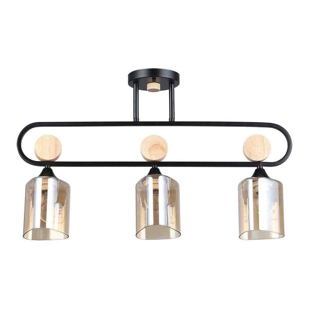 Потолочная люстра ARTE LAMP GLAMORE A5076PL-3BK