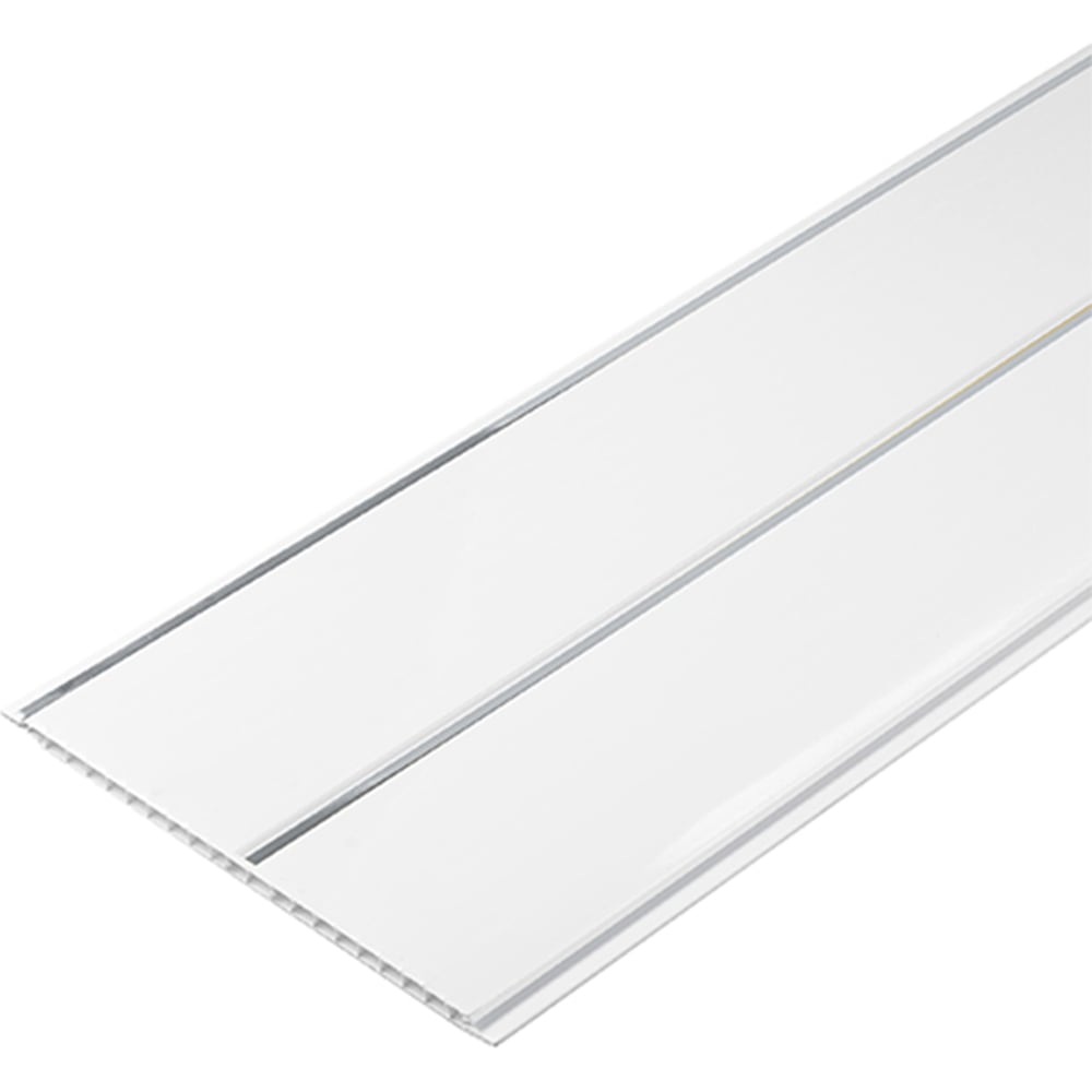 Изображение товара Панель КронаПласт ПВХ КП 2-х секционная серебро, 3х0,24 м (10 шт) 00-00043226