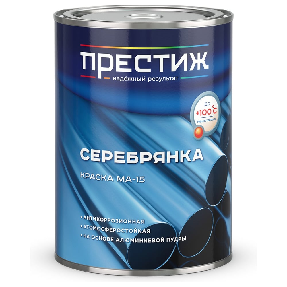 Изображение товара Краска Престиж МА-15 Серебрянка, 0,8 кг 41735