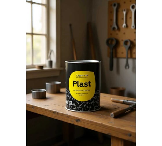 Изображение товара Грунт-эмаль Certa -PLAST серый (~RAL 7024) (0,8) PLM00106