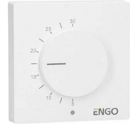 Изображение товара Терморегулятор ENGO controls, непрограммируемый, 230 В, белый ESIMPLE230W