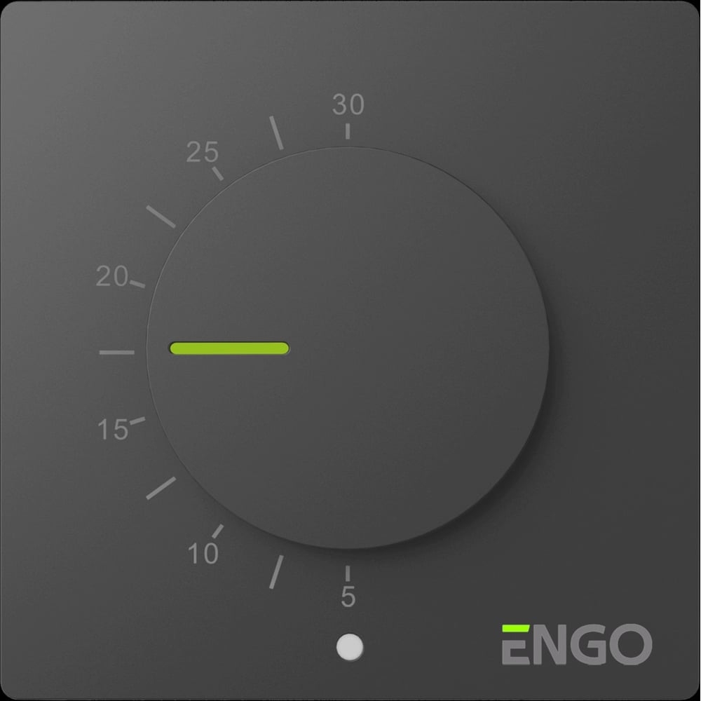Изображение товара Терморегулятор ENGO controls,, непрограммируемый, 230 В, черный ESIMPLE230B