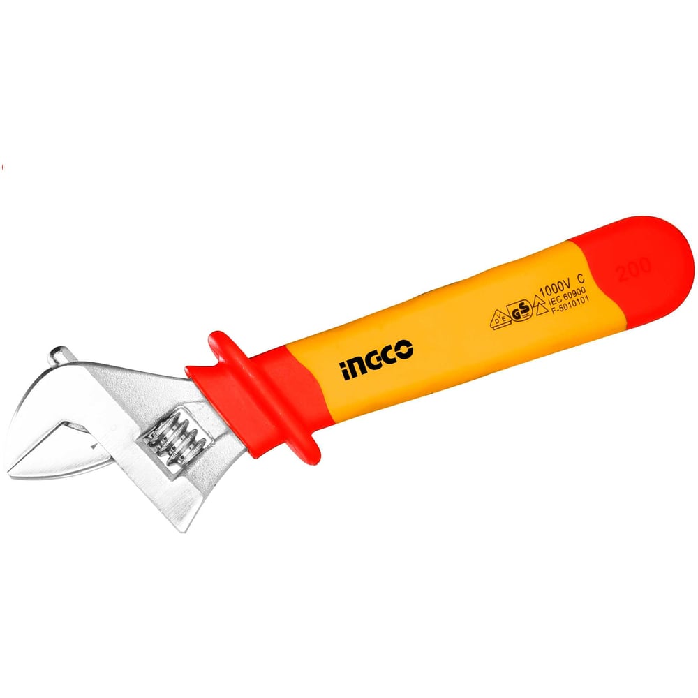 Изображение товара Диэлектрический разводной ключ INGCO 200 мм INDUSTRIAL HIADW081