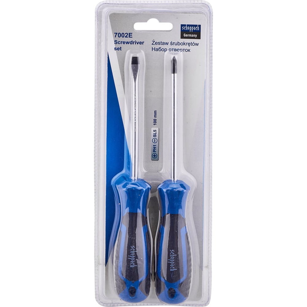Изображение товара Отвертки Scheppach набор 2 предмета Sch-7002E(66021)