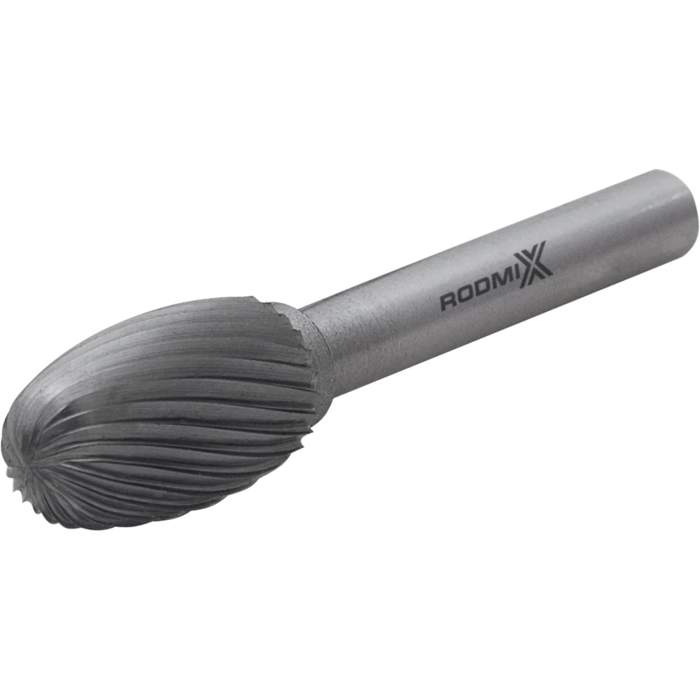 Изображение товара Бор-фреза RODMIX овальная E 12х20 M06 одинарная насечка 2512200601 Изображение товара Бор-фреза RODMIX овальная E 12х20 M06 одинарная насечка 2512200601