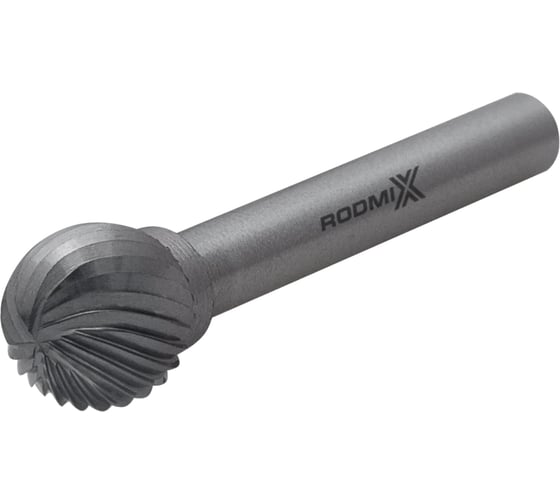 Изображение товара Бор-фреза RODMIX сферическая D 10х09 M06 одинарная насечка 2410090601