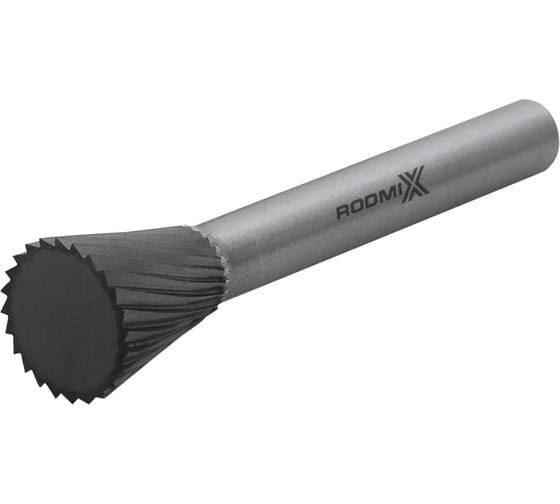 Изображение товара Бор-фреза RODMIX обратный конус N 06х07 M06 одинарная насечка 3306070601
