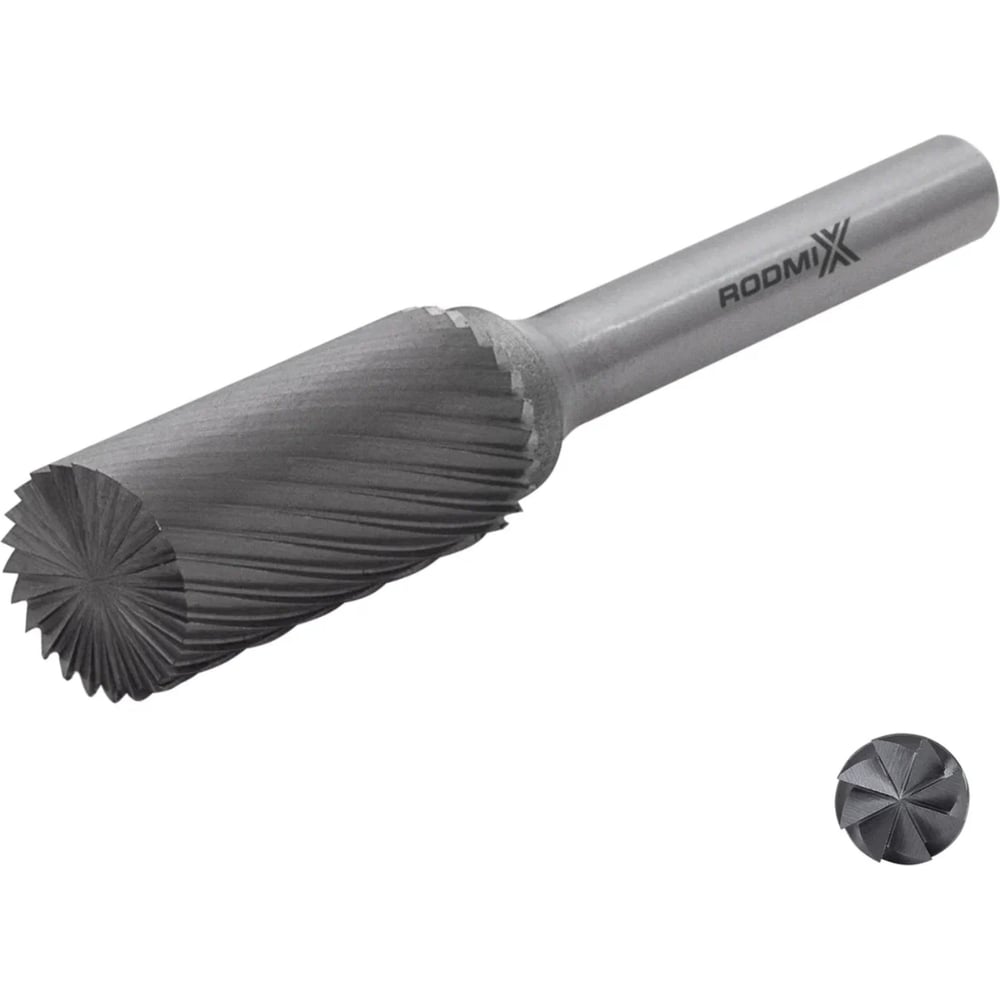 Изображение товара Бор-фреза RODMIX с торцевыми зубьями B 03х14 M03 одинарная насечка 2203140301
