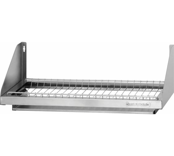 Изображение товара Полка для сушки посуды Mecon ПСП - 1000x300x180 Base, цинк, сетка для стаканов (с поддоном) ПСП-B1003018с-п