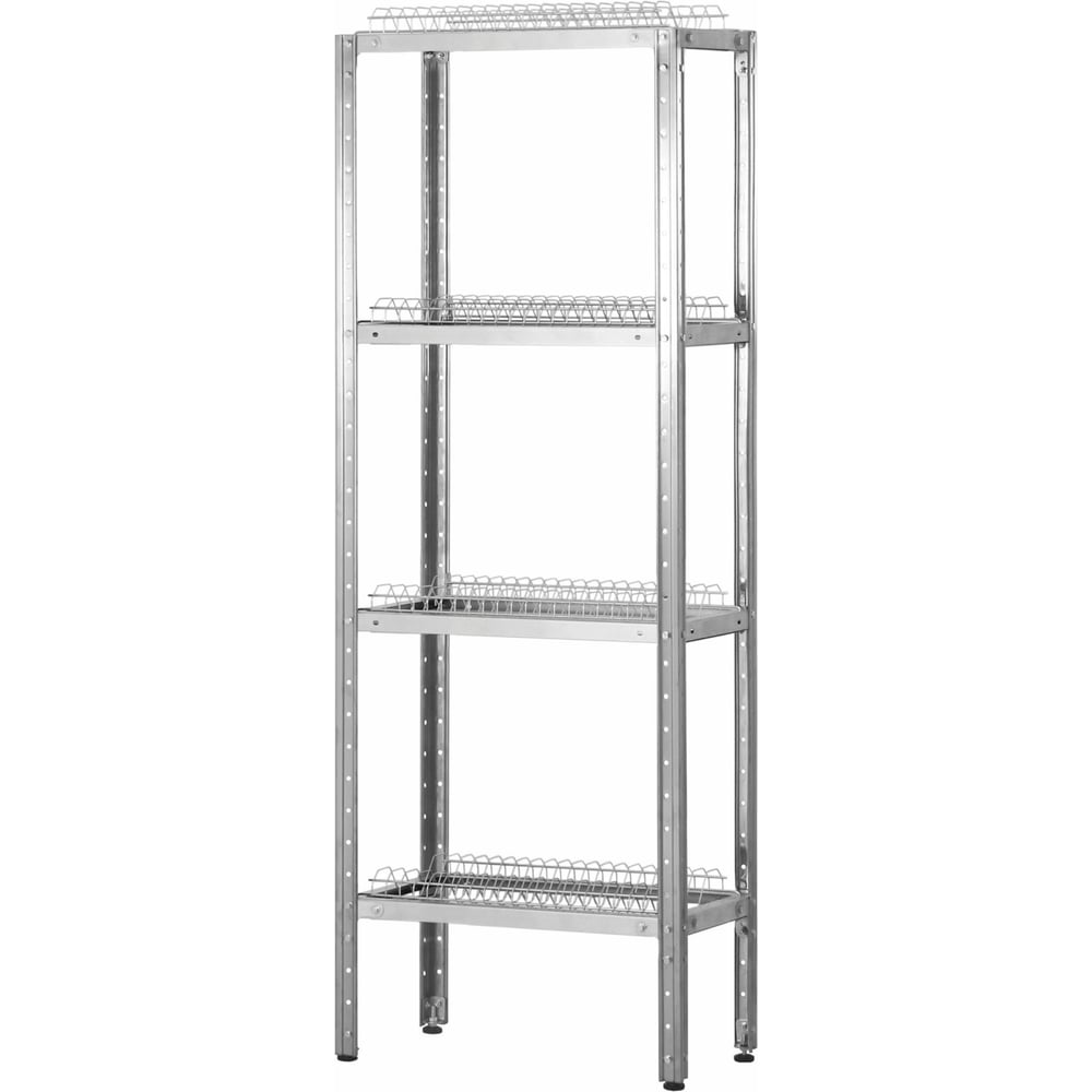 Стеллаж для сушки посуды ССПн Mecon Norma Inox, сетки тарелки - 4 шт., без под. 1000x300x1600 ССП-NIn10030160-4т-б/п
