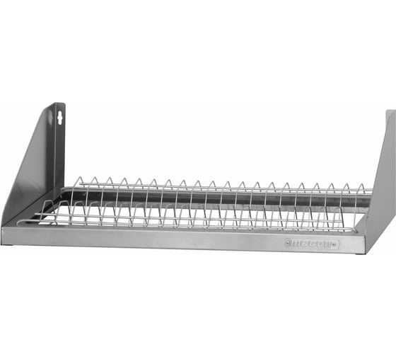 Изображение товара Полка для сушки посуды Mecon ПСПн - 1000x300x180 Norma Inox, нержавеющая сталь, сетка для тарелок (без поддона) ПСП-NIn1003018т-б/п