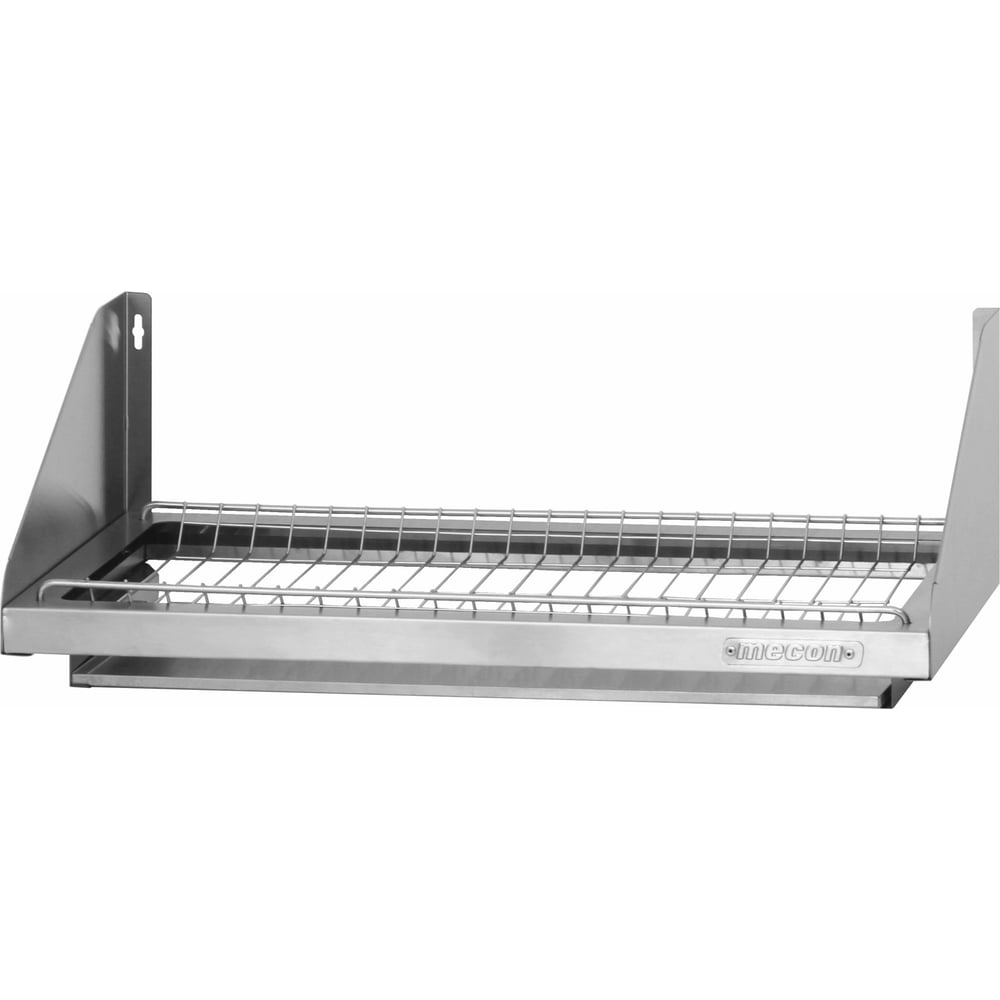 Изображение товара Полка для сушки посуды Mecon ПСПн - 1000x300x180 Norma Inox, нержавеющая сталь, сетка для стаканов (с поддоном) ПСП-NIn1003018с-п