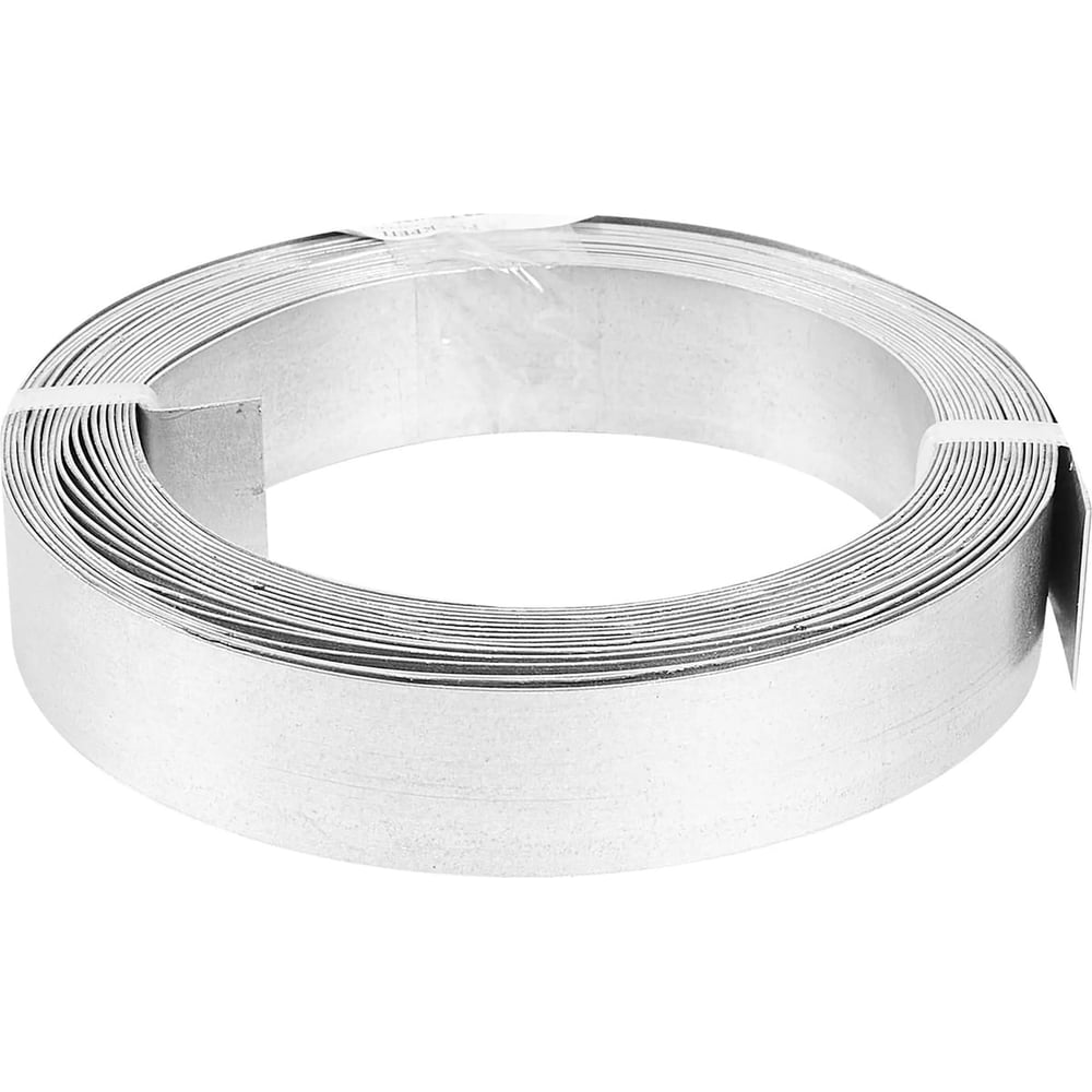 Изображение товара Неперфорированная оцинкованная тарная лента ООО "ПК Русмет" 0,55х20мм, 25 метров Lenta-oc055-1