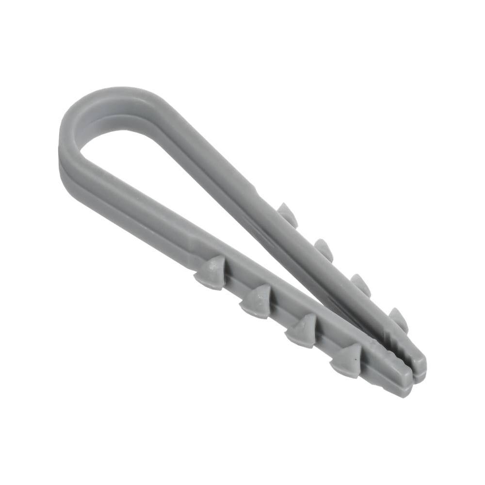 Изображение товара Дюбель-хомут GENERICA 19х25мм круг. каб. нейл. серый (100шт) UDH13-19-25-100-K03-G