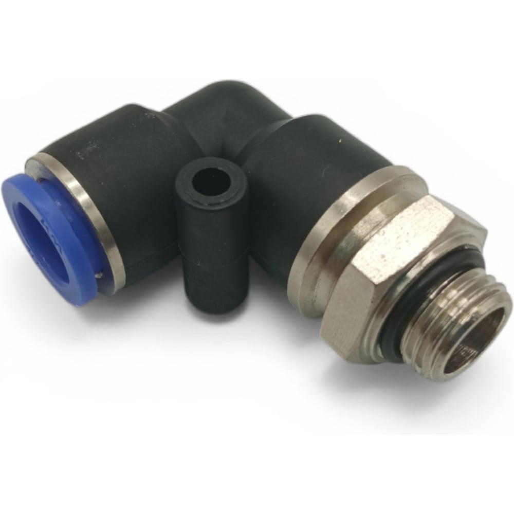 Изображение товара Фитинг угловой 90, поворотный Контактная Механика трубка 10мм, G1/4 KRPL10-02G