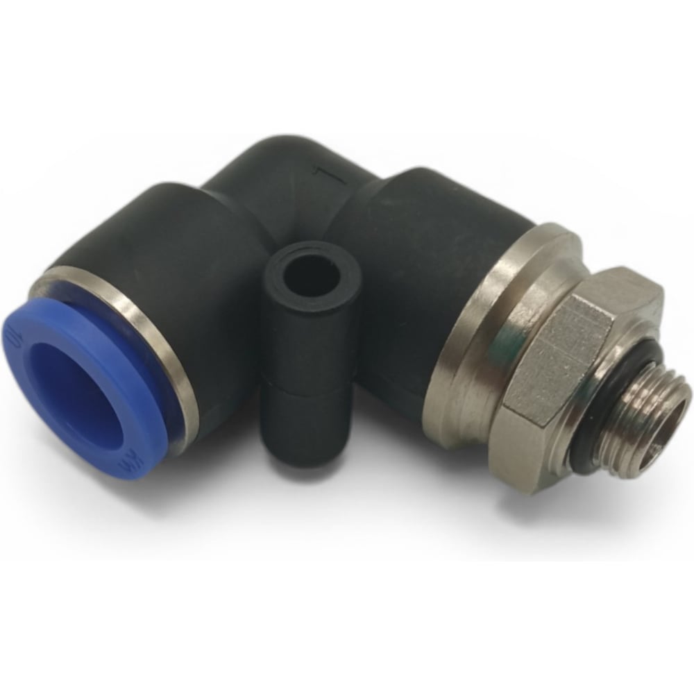 Изображение товара Фитинг угловой 90, поворотный Контактная Механика трубка 10мм, G1/8 KRPL10-01G