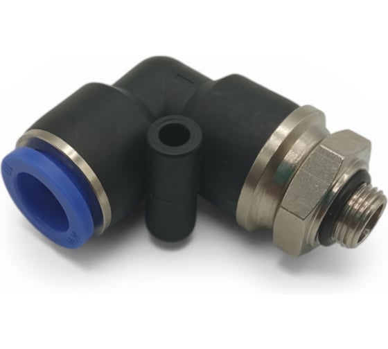 Изображение товара Фитинг угловой 90, поворотный Контактная Механика трубка 10мм, G1/8 KRPL10-01G