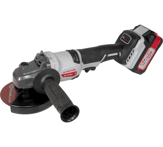 Изображение товара Интерскол УШМ-150/36ВМЭ бесщеточная аккум. угловая шлифмаш. Li-ion АПИ (кейс, 2 аккум. 2,0Ач, ЗУ) 958.2.2.70