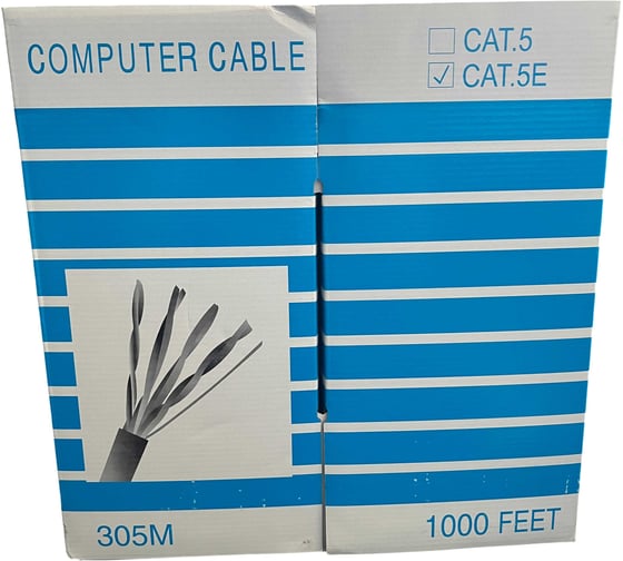 Изображение товара Кабель витая пара LUCKTEK Cat5e UTP 4x2x24AWG CCA PVC 305м LK-CAT.5e-UTP-4PV CCA