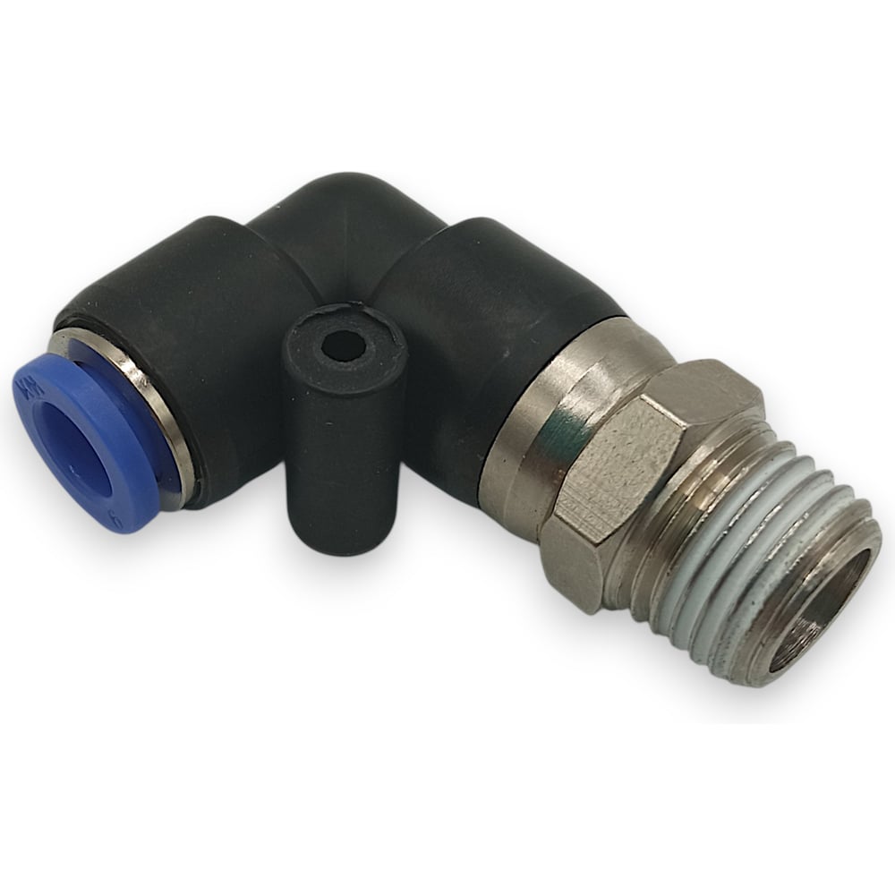 Изображение товара Фитинг угловой 90, поворотный Контактная Механика трубка 6мм, 1/4 KRPL06-02