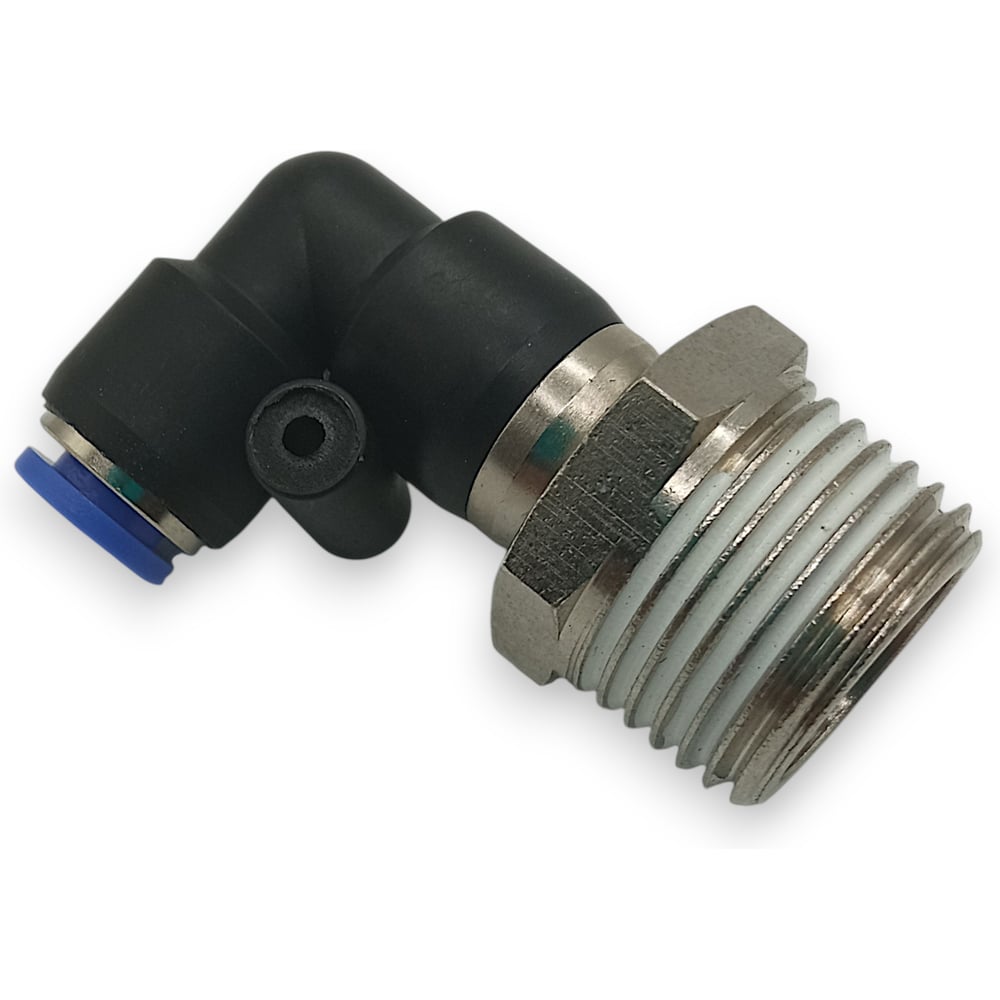 Изображение товара Фитинг угловой 90, поворотный Контактная Механика трубка 6мм, 1/2 KRPL06-04