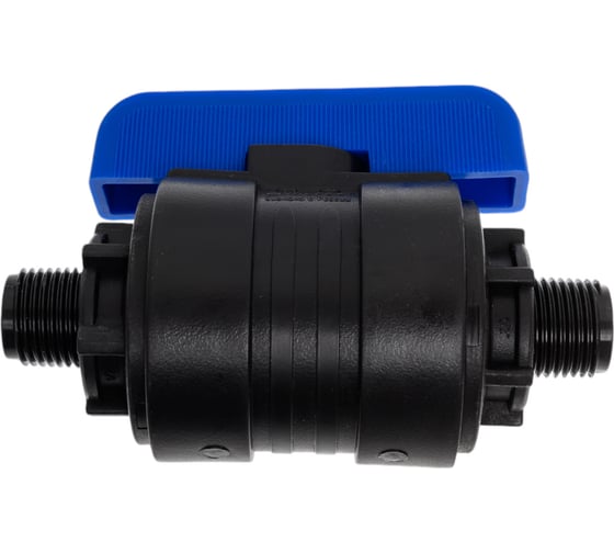 Изображение товара Компрессионный шаровой кран VALFEX ПНД НР/НР резьба разборный 1/2"-1/2" Ду20 1210220012012