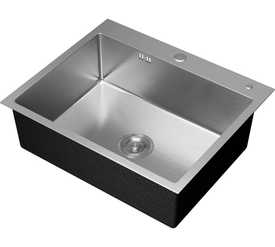 Изображение товара Мойка кухонная из нержавеющей стали Bauedge BAU SOUL SATIN, сифон EASY CLEAN в комплекте KT6050S